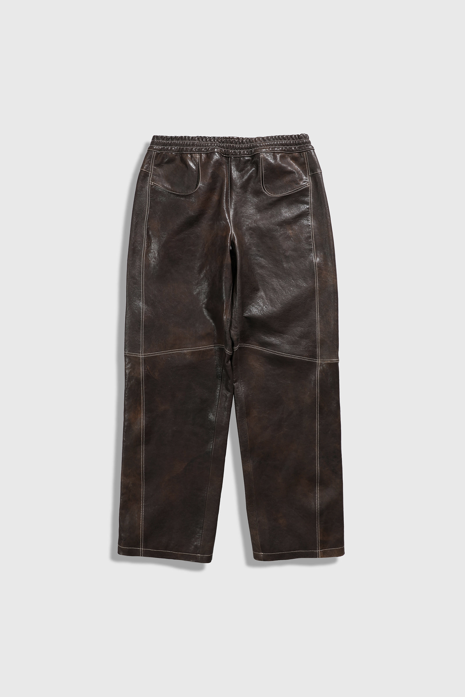 Panel Leather Pants
